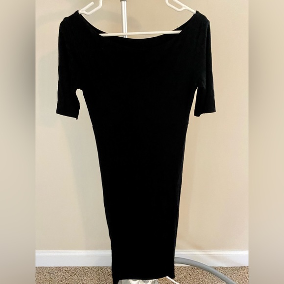 Mamalicious Maternity nursing Cotten blend body-conscious mini dress - size 6 - Picture 3 of 3